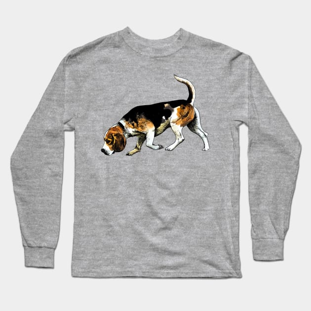 beagle Long Sleeve T-Shirt by VicaVeresk